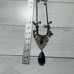 Art by Amy Elegant Black and Silver Necklace